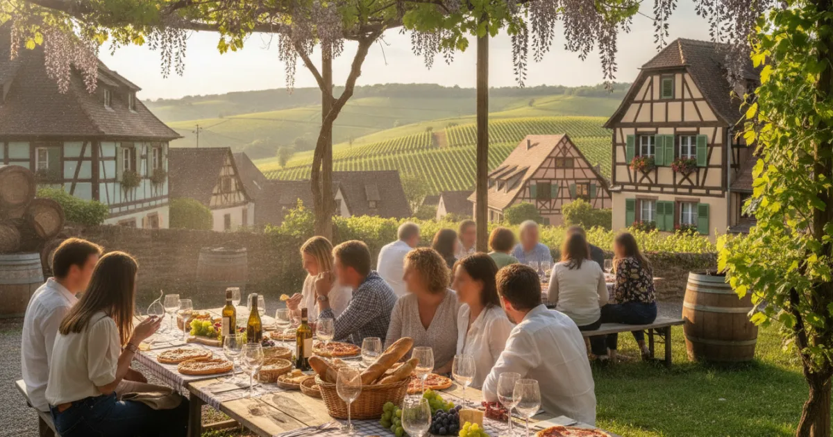 Pique-nique chez le Vigneron Indépendant d'Alsace, Kaysersberg
